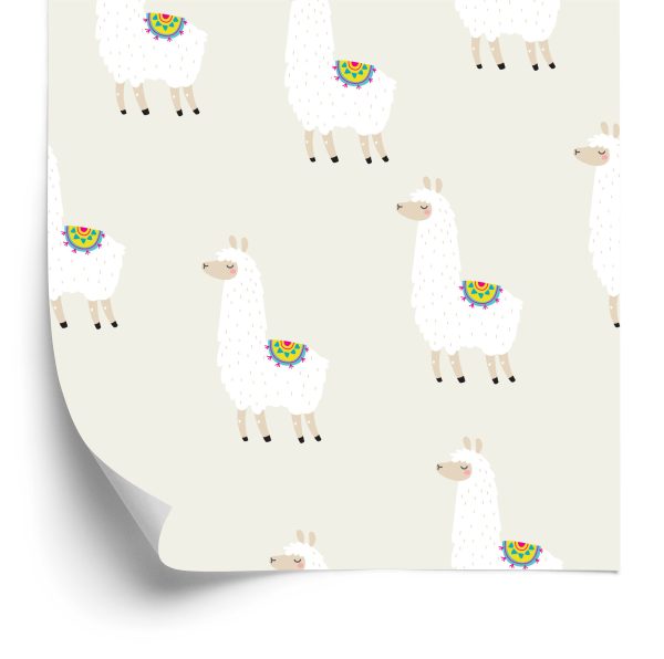 Behang De Lama Dieren Voor Jongenskamer