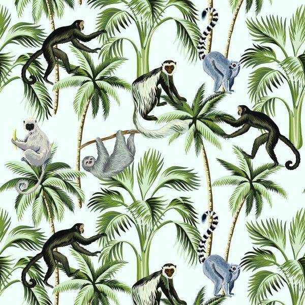 Behang Wilde Dieren En Bomen - Afbeelding 2