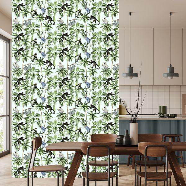 Behang Wilde Dieren En Bomen - Afbeelding 4