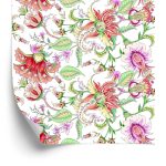 Behang Bloemen In Zachte Kleuren
