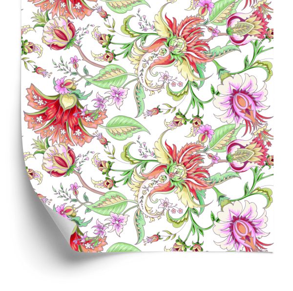 Behang Bloemen In Zachte Kleuren