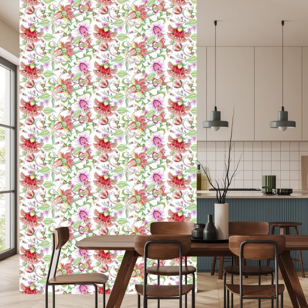Behang Bloemen In Zachte Kleuren - Afbeelding 4