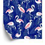 Behang Flamingo's