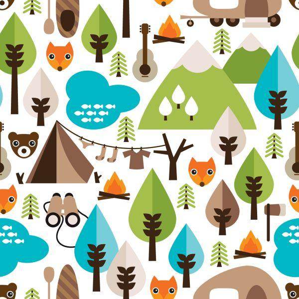 Behang Tree Green Fox-Top Voor Jongenskamer - Afbeelding 2