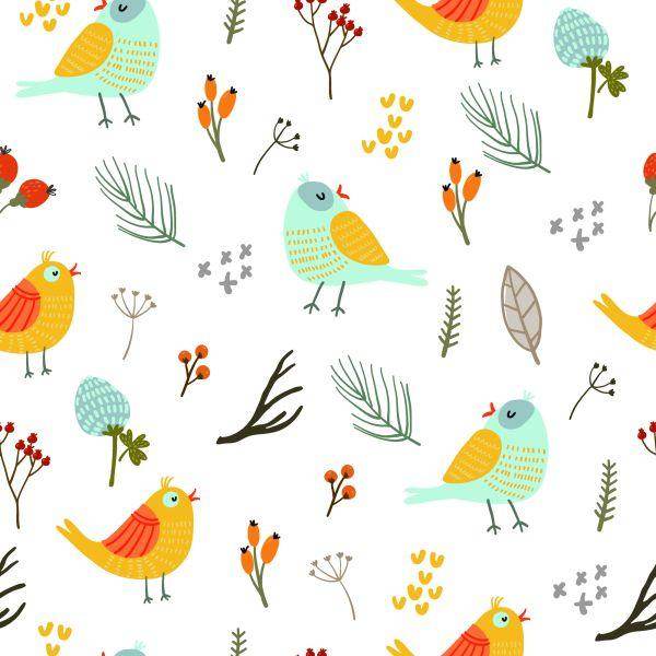 Behang Kleurrijke Vogels - Afbeelding 2