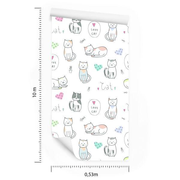 Behang Voor Kinderen - Happy Cats - Afbeelding 8