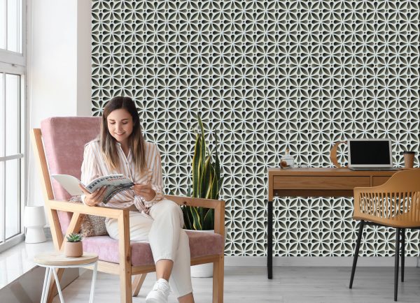 Behang 3D Optisch Ruimtelijk Effect Voor Woonkamer - Afbeelding 7