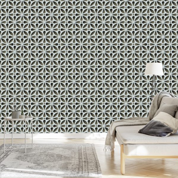 Behang 3D Optisch Ruimtelijk Effect Voor Woonkamer - Afbeelding 3