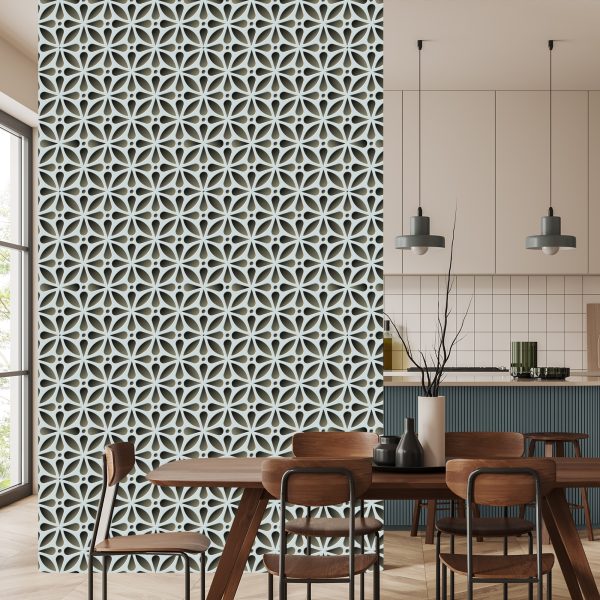 Behang 3D Optisch Ruimtelijk Effect Voor Woonkamer - Afbeelding 4