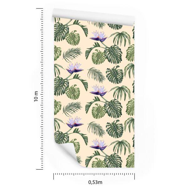 Behang Monstera Vertrekt - Afbeelding 8