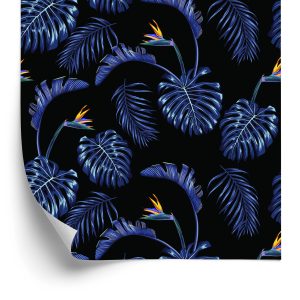 Behang Palm Bladeren