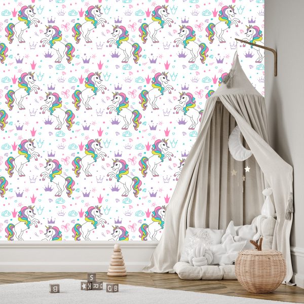 Wallpaper Fir Kanner - Faarweg Unicorns - Bild 3