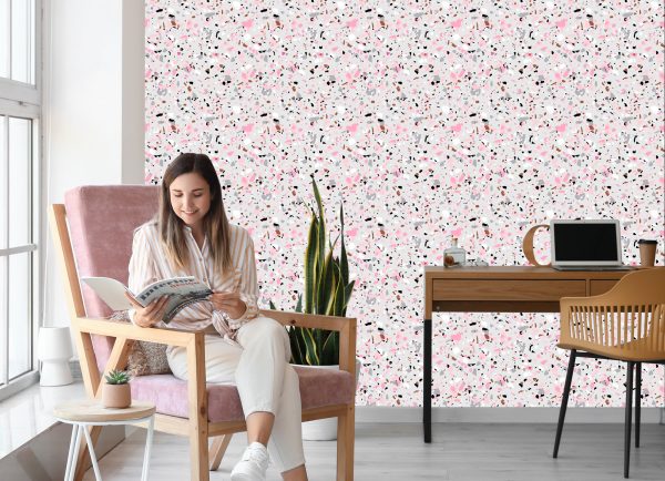 Behang Terrazzo-Imitatie - Afbeelding 7