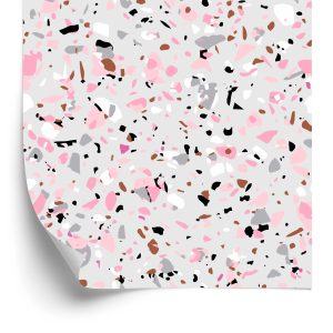 Behang Terrazzo-Imitatie