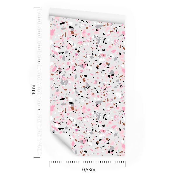 Behang Terrazzo-Imitatie - Afbeelding 8
