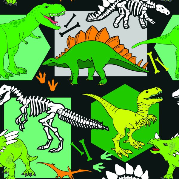 Behang Muur Voor Jongens Dieren Dinosaurussen - Afbeelding 2