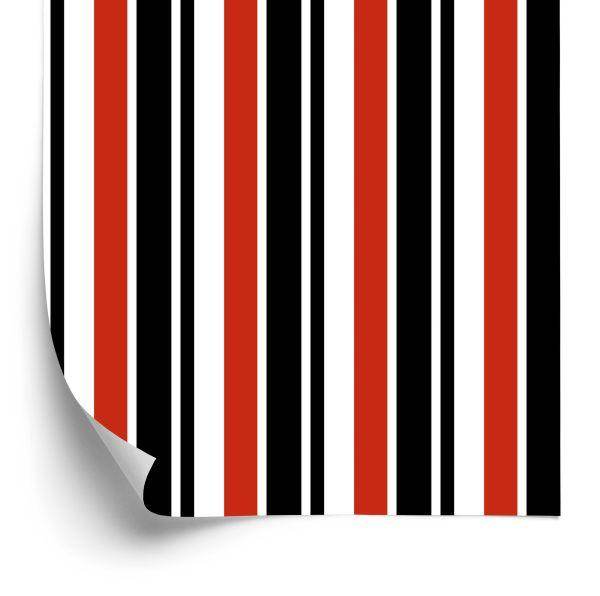 Behang Klassieke Verticale Strepen Voor Het Salon Office