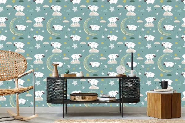 Behang Schapen En Manen - Afbeelding 5