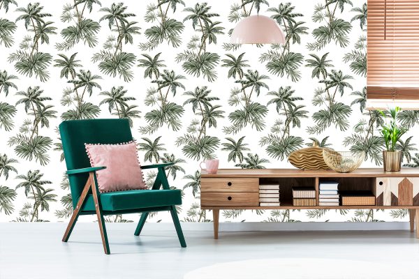 Behang Palmbomen Planten Jeugdkamer - Afbeelding 6