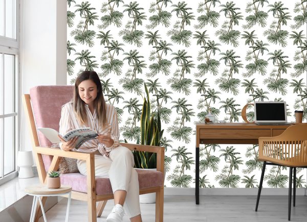 Behang Palmbomen Planten Jeugdkamer - Afbeelding 7