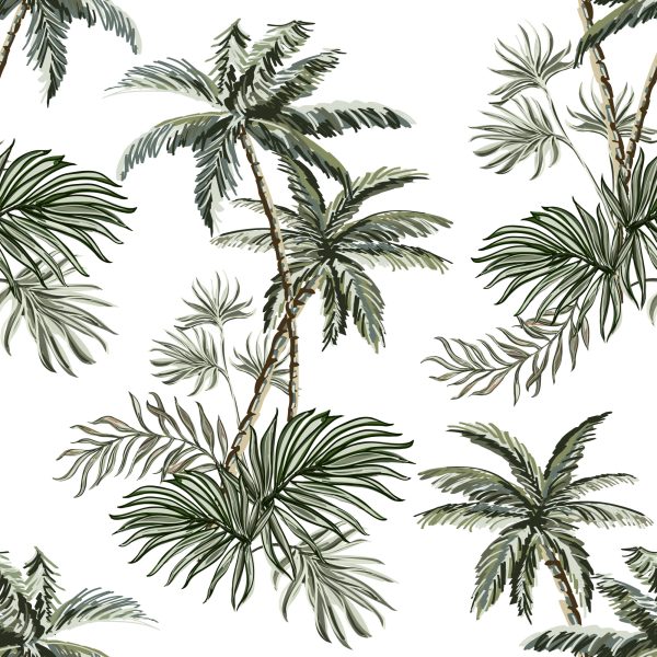 Behang Palmbomen Planten Jeugdkamer - Afbeelding 2
