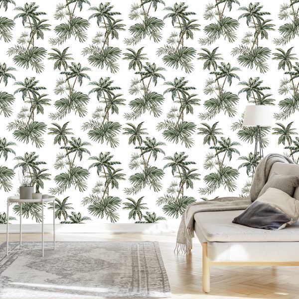 Behang Palmbomen Planten Jeugdkamer - Afbeelding 3