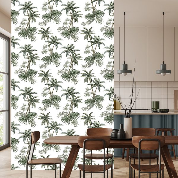 Behang Palmbomen Planten Jeugdkamer - Afbeelding 4