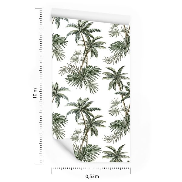 Behang Palmbomen Planten Jeugdkamer - Afbeelding 8