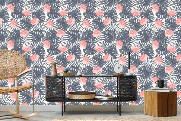 Behang Bloemen In Zachte Kleuren - Afbeelding 5
