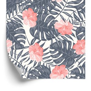 Behang Bloemen In Zachte Kleuren
