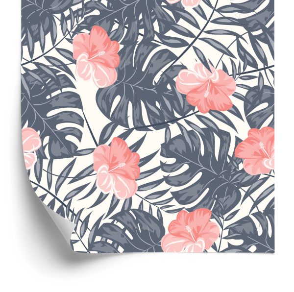 Behang Bloemen In Zachte Kleuren