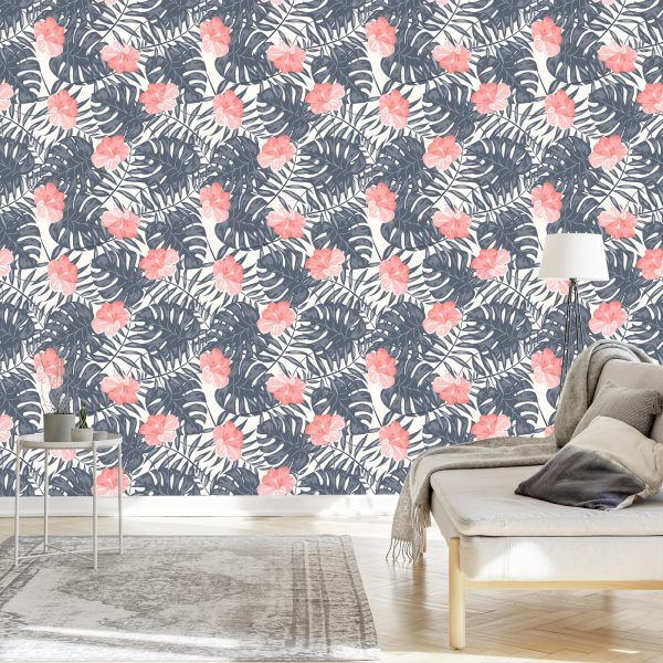 Behang Bloemen In Zachte Kleuren - Afbeelding 3
