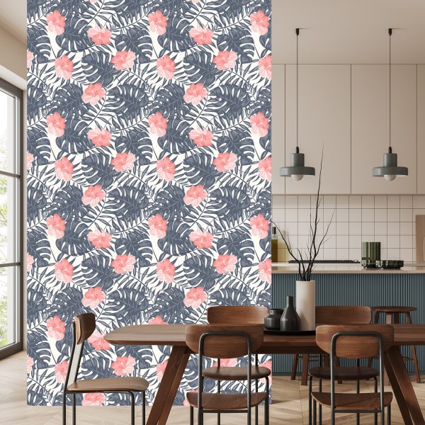 Behang Bloemen In Zachte Kleuren - Afbeelding 4