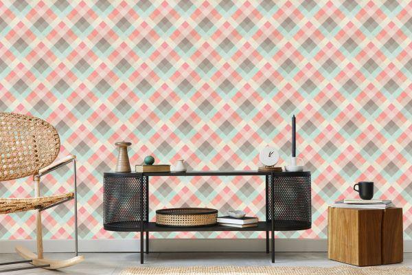 Behang Diamanten In Retrostijl - Afbeelding 5