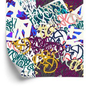 Behang Stijlvolle Graffiti
