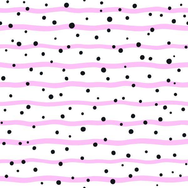 Behang Stippen En Roze Strepen - Afbeelding 2