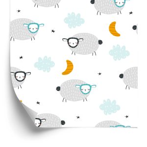 Behang Schapen In De Sterren