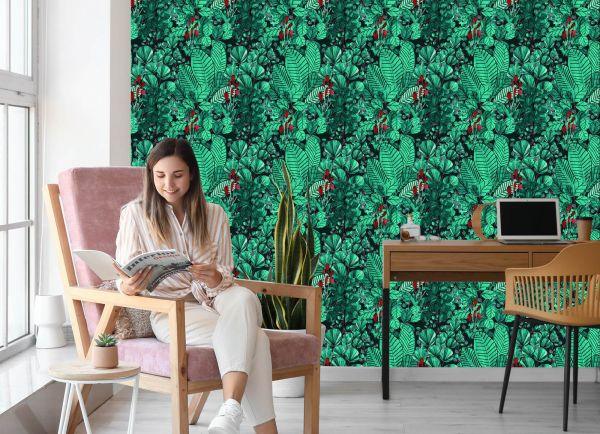 Behang Monstera Vertrekt - Afbeelding 7