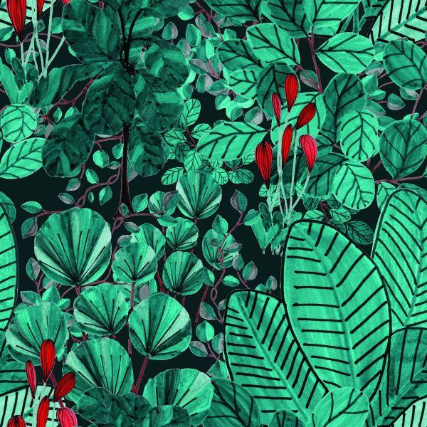 Behang Monstera Vertrekt - Afbeelding 2