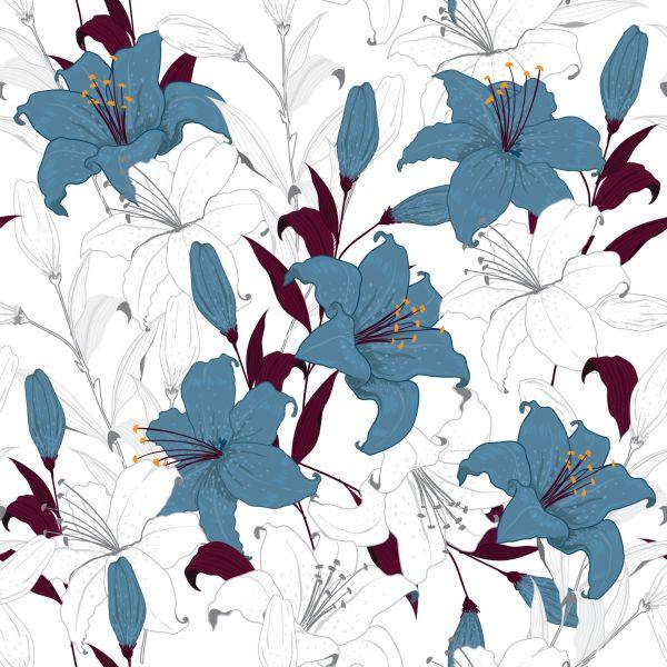 Behang Mooie Leliebloemen - Afbeelding 2