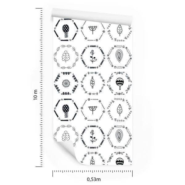 Behang Naar Kantoor Bladeren, Planten, Scandinavische Stijl - Afbeelding 8