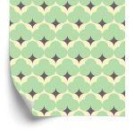 Behang Pastelkleurige Retro Patronen