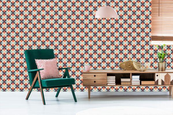 Behang Modieuze Retro-Ontwerpen - Afbeelding 6