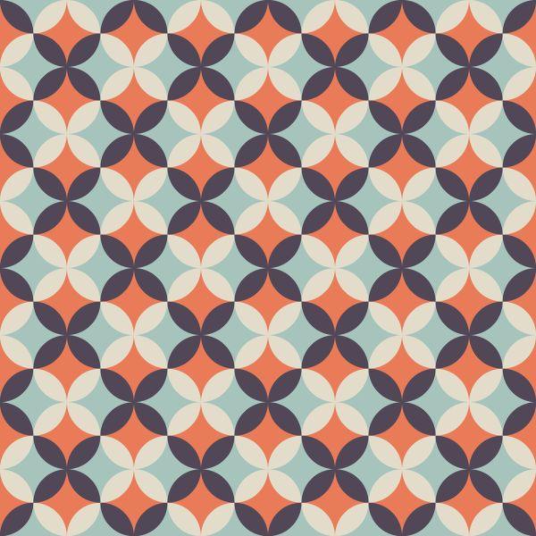 Behang Modieuze Retro-Ontwerpen - Afbeelding 2