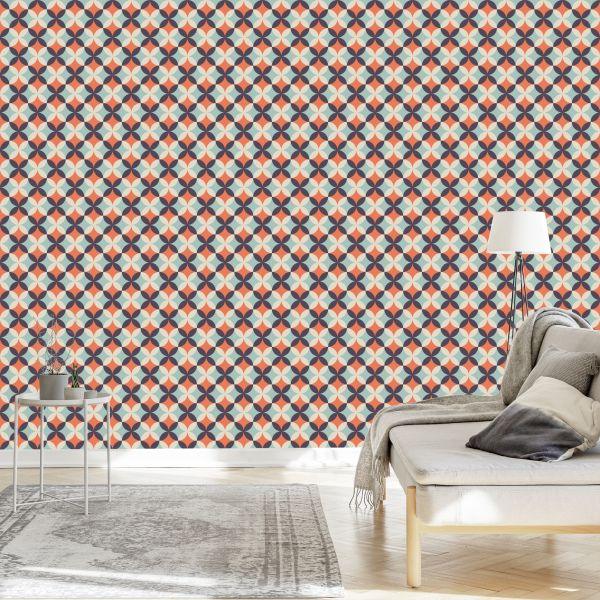 Behang Modieuze Retro-Ontwerpen - Afbeelding 3