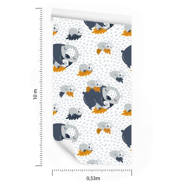 Behang Slapende Beren - Afbeelding 8