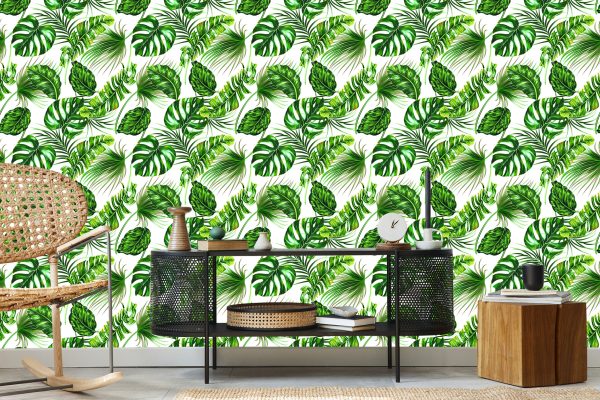 Behang Tropische Jungle Bladeren - Afbeelding 5