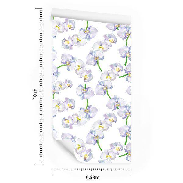 Behang Orchidee. Orchidee. Natuur Bloemen - Afbeelding 8