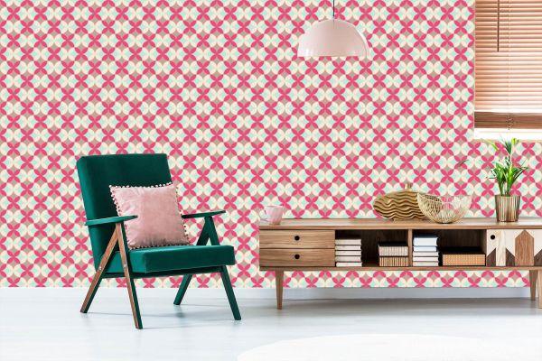 Behang Retro Stijl Abstractie - Afbeelding 6