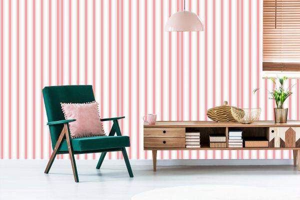 Behang Verticale Retro Strepen - Afbeelding 6